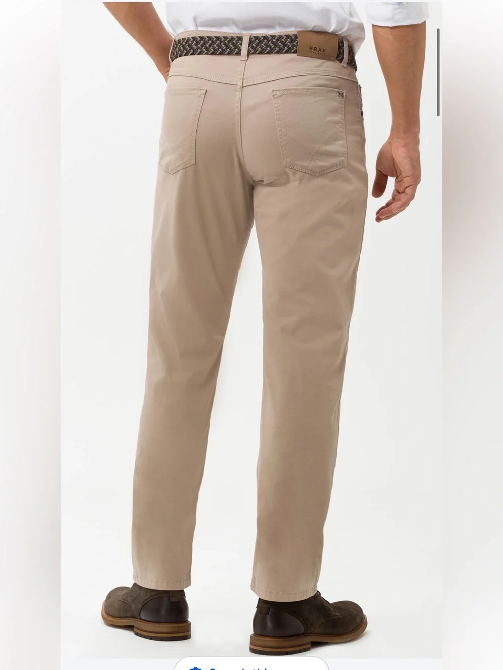 Brax men’s 38 x 34 flat front khaki pants-cooper fancy style-regular fit